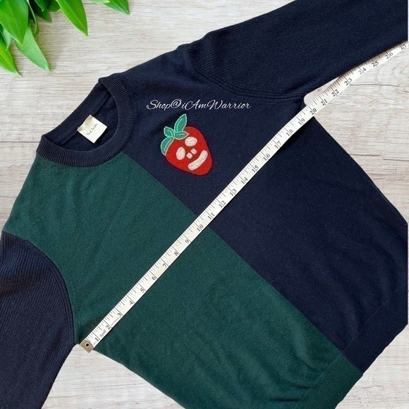 Paul Smith RARE strawberry beaded appliqué cashmere pullover *Shop@iamwarrior - Picture 6 of 9